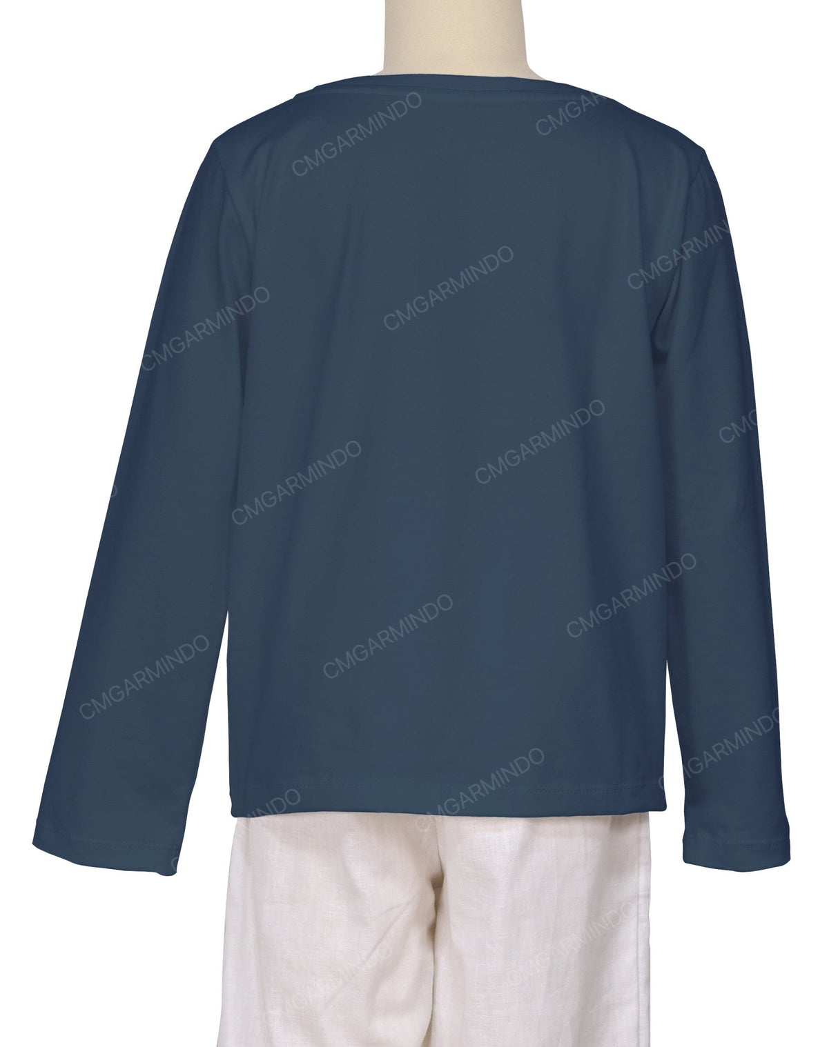 Relaxed Long Sleeve Boat Neck T-shirt