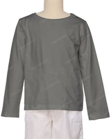Relaxed Long Sleeve Boat Neck T-shirt