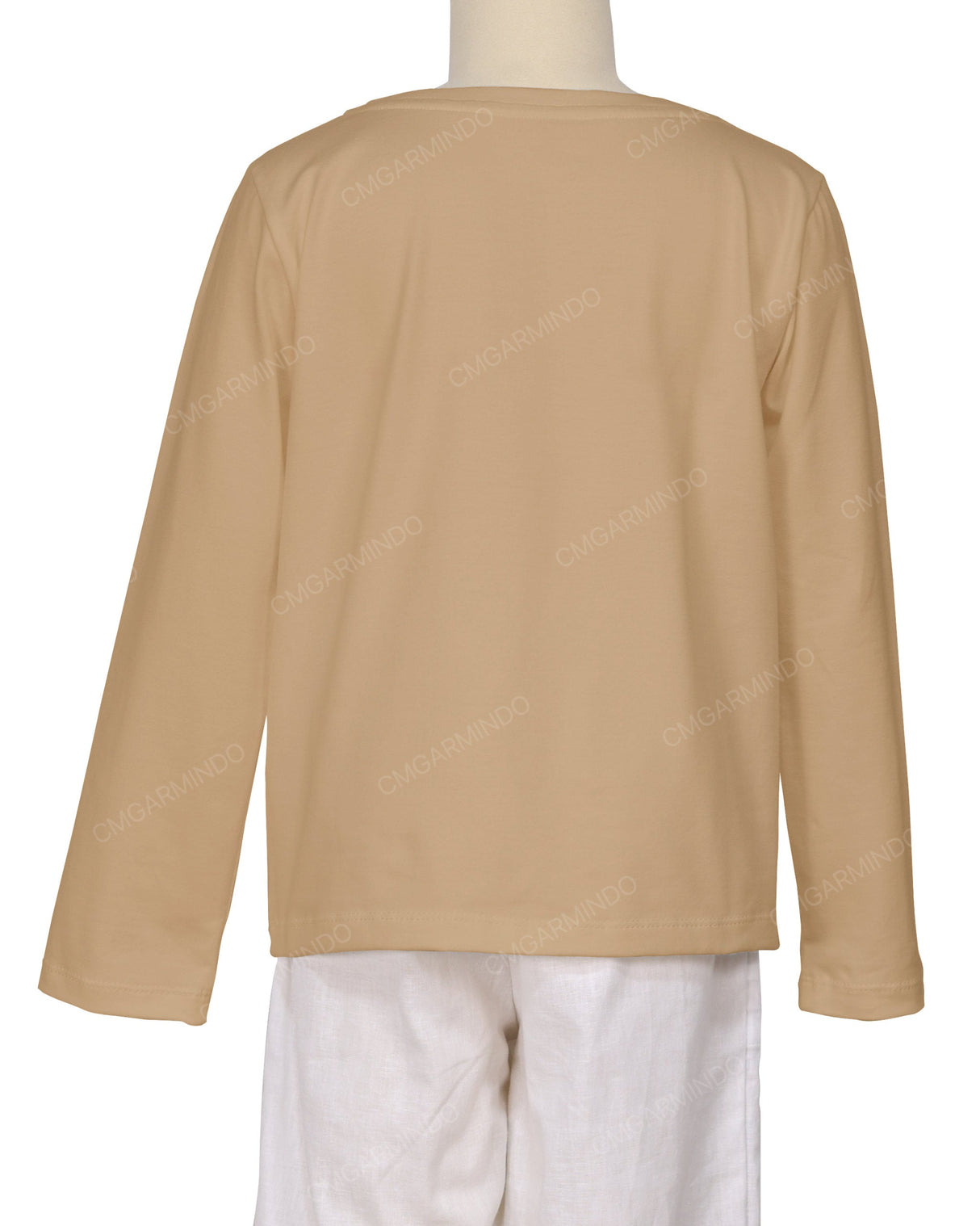 Relaxed Long Sleeve Boat Neck T-shirt