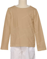 Relaxed Long Sleeve Boat Neck T-shirt