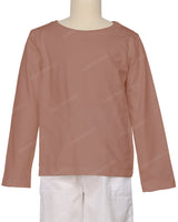 Relaxed Long Sleeve Boat Neck T-shirt