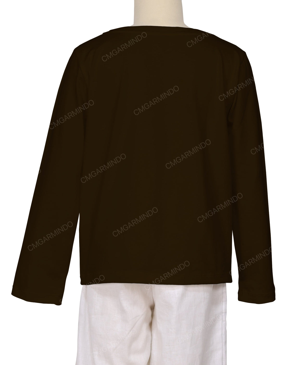 Relaxed Long Sleeve Boat Neck T-shirt