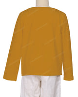 Relaxed Long Sleeve Boat Neck T-shirt