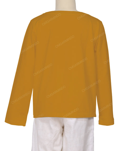 Relaxed Long Sleeve Boat Neck T-shirt