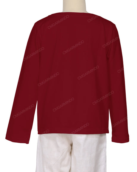 Relaxed Long Sleeve Boat Neck T-shirt