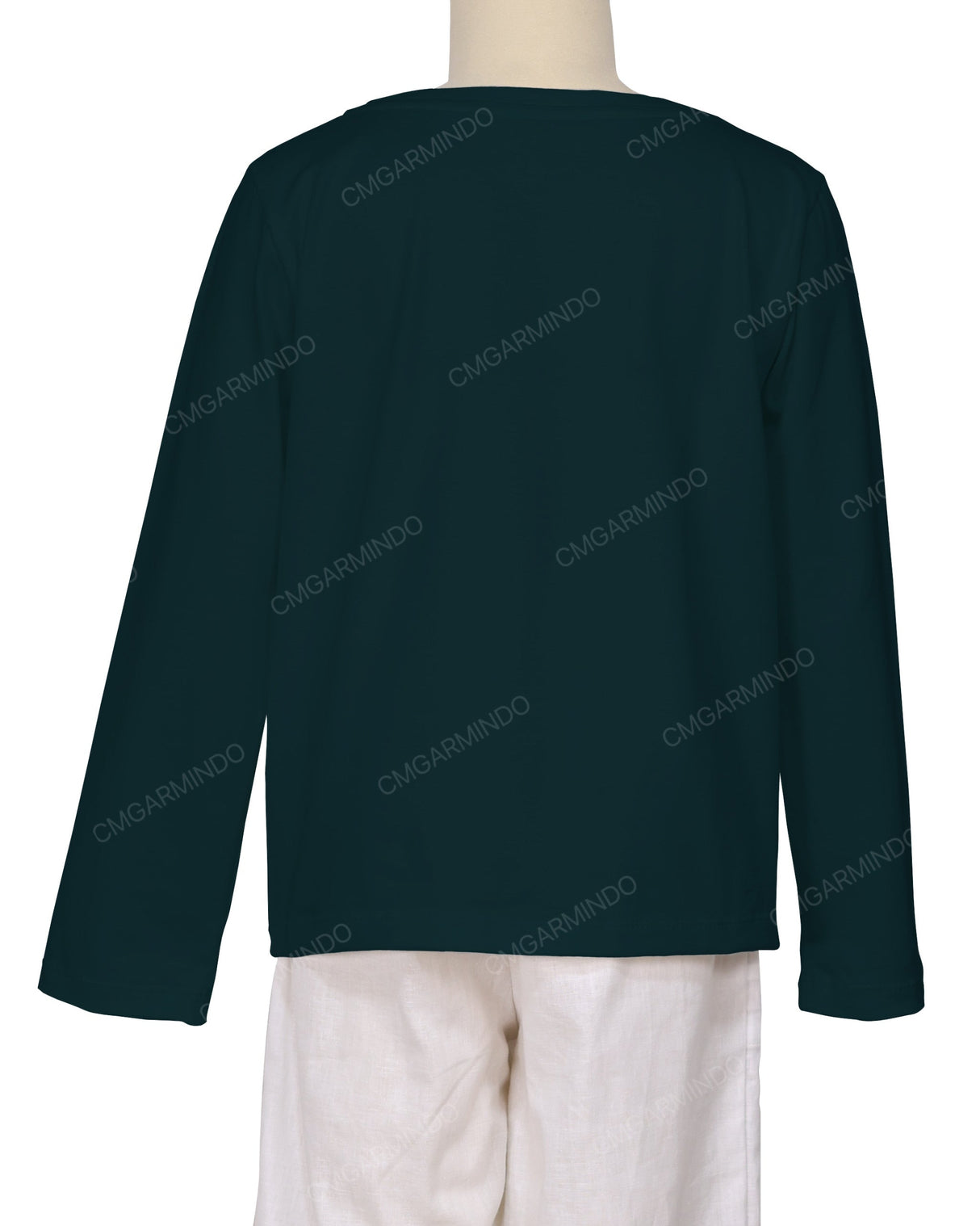 Relaxed Long Sleeve Boat Neck T-shirt