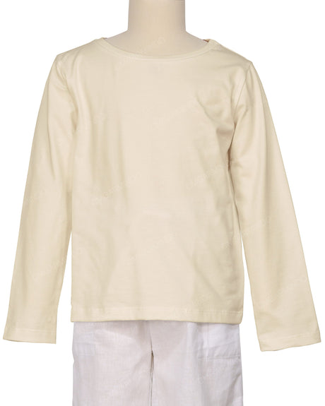 Relaxed Long Sleeve Boat Neck T-shirt