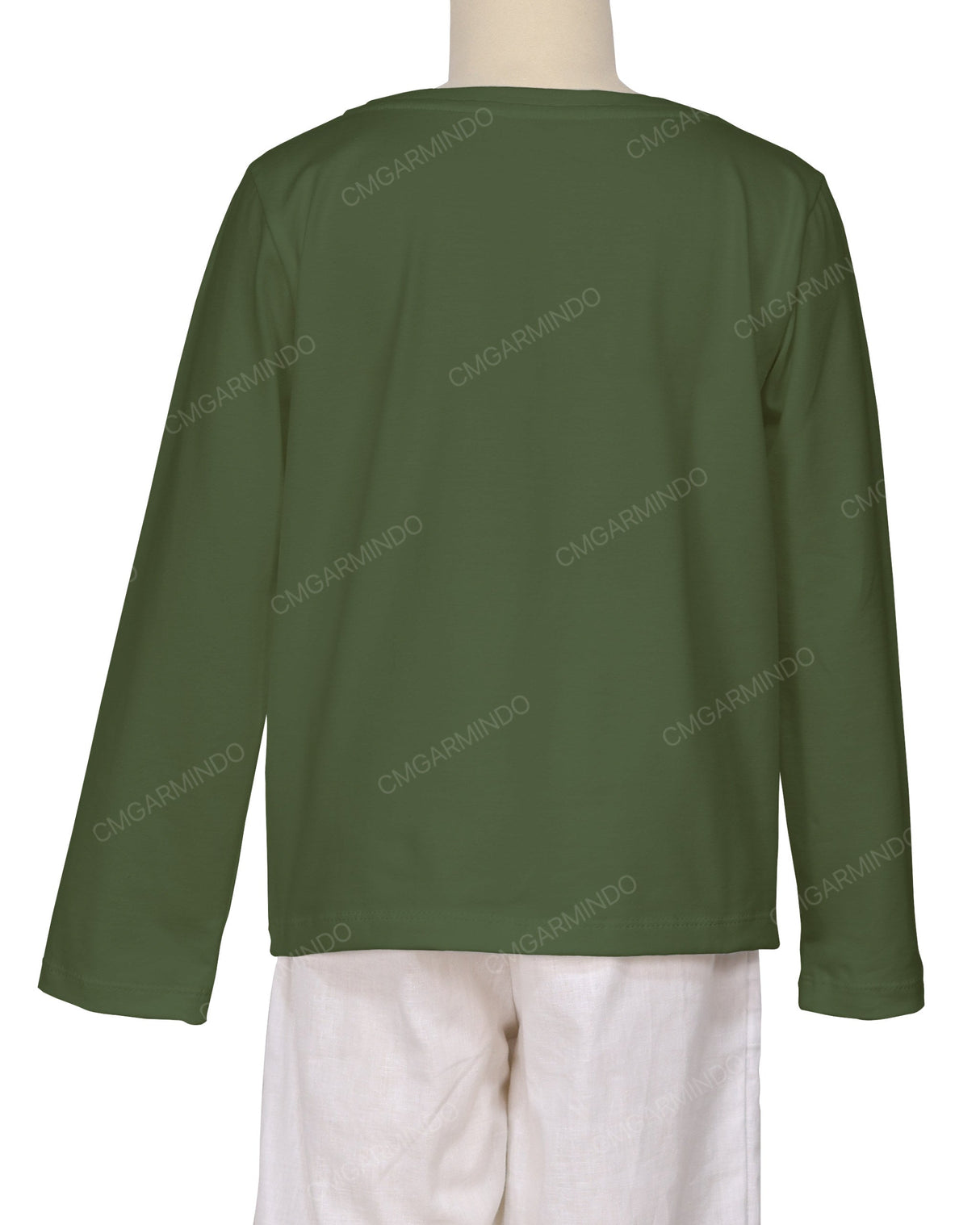 Relaxed Long Sleeve Boat Neck T-shirt