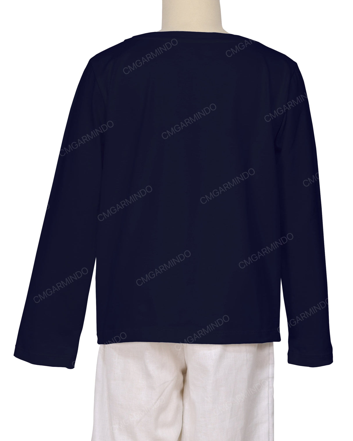 Relaxed Long Sleeve Boat Neck T-shirt