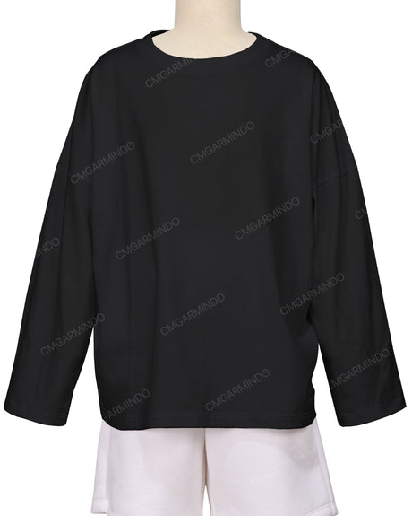 Oversized Drop Shoulder Long Sleeve T-Shirt