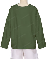 Oversized Drop Shoulder Long Sleeve T-Shirt