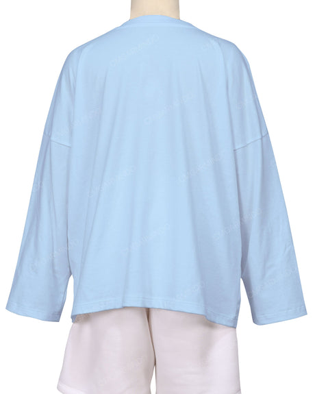Oversized Drop Shoulder Long Sleeve T-Shirt