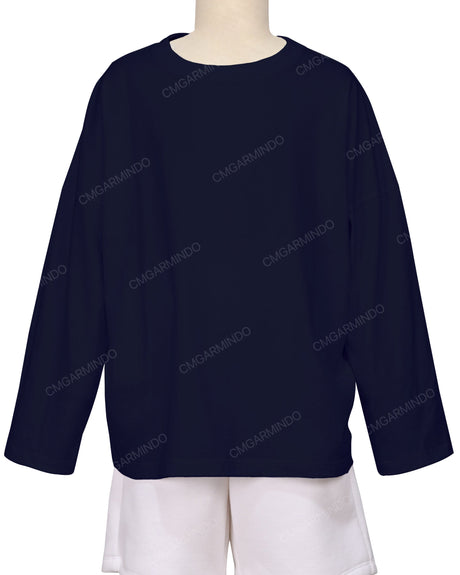 Oversized Drop Shoulder Long Sleeve T-Shirt