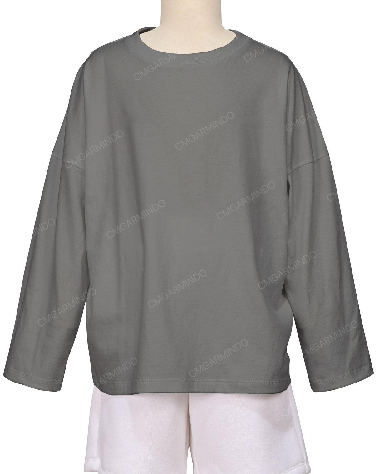 Oversized Drop Shoulder Long Sleeve T-Shirt