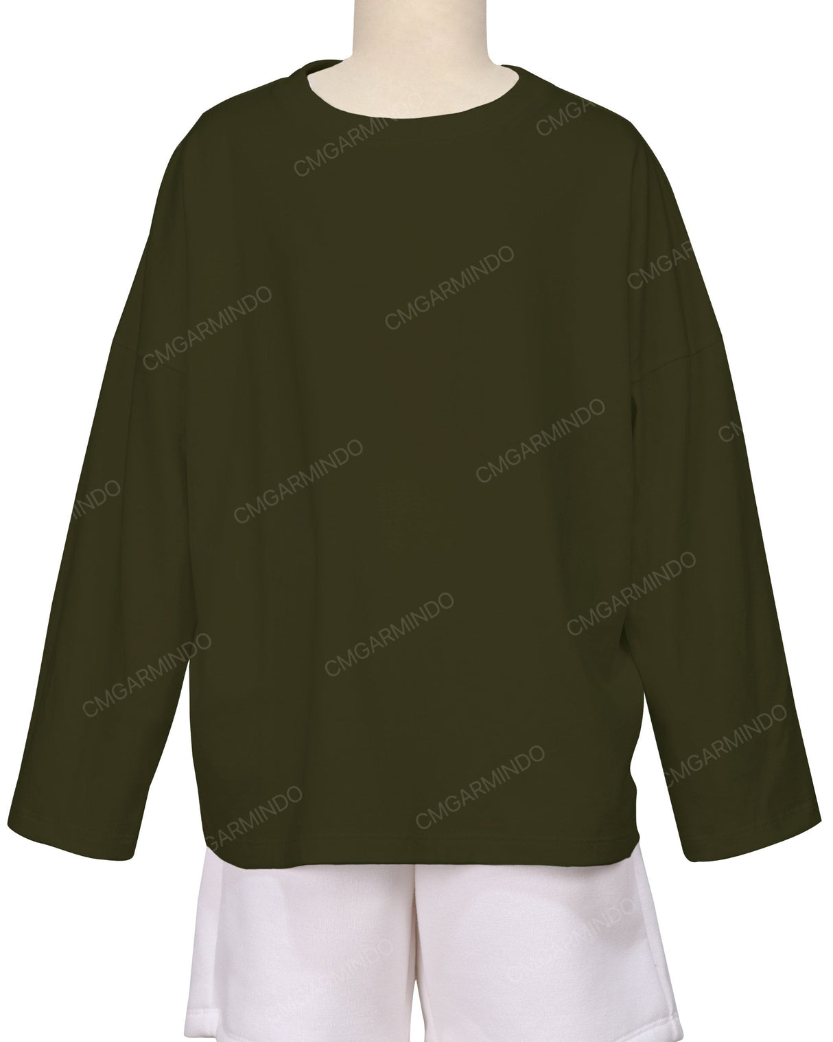 Oversized Drop Shoulder Long Sleeve T-Shirt