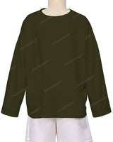 Oversized Drop Shoulder Long Sleeve T-Shirt