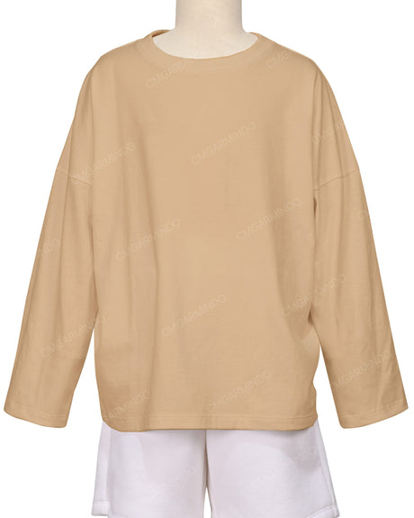 Oversized Drop Shoulder Long Sleeve T-Shirt