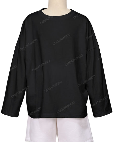 Oversized Drop Shoulder Long Sleeve T-Shirt