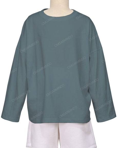 Oversized Drop Shoulder Long Sleeve T-Shirt