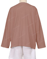 Oversized Drop Shoulder Long Sleeve T-Shirt