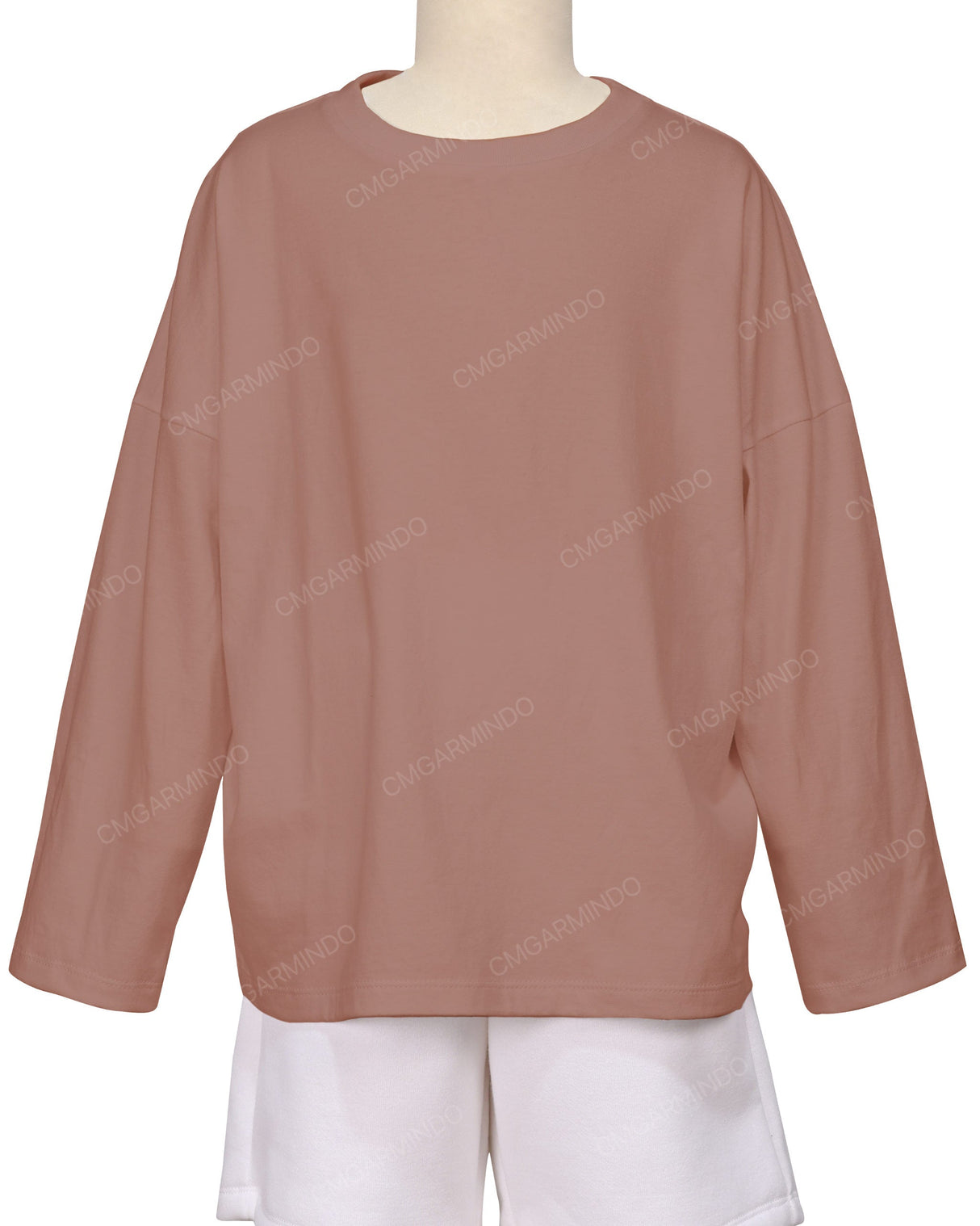 Oversized Drop Shoulder Long Sleeve T-Shirt