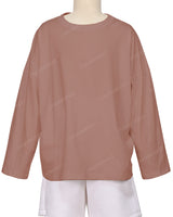 Oversized Drop Shoulder Long Sleeve T-Shirt