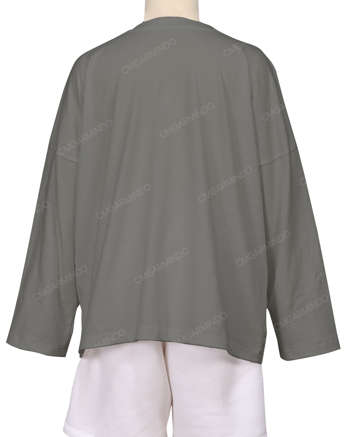 Oversized Drop Shoulder Long Sleeve T-Shirt
