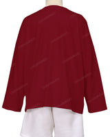 Oversized Drop Shoulder Long Sleeve T-Shirt