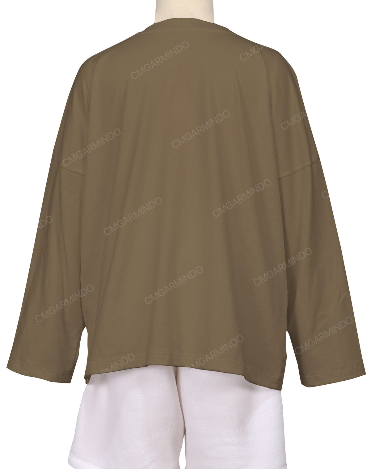 Oversized Drop Shoulder Long Sleeve T-Shirt