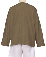 Oversized Drop Shoulder Long Sleeve T-Shirt