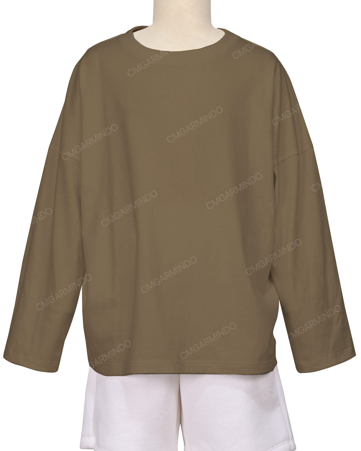 Oversized Drop Shoulder Long Sleeve T-Shirt