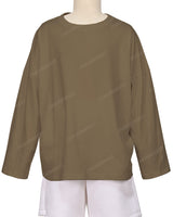 Oversized Drop Shoulder Long Sleeve T-Shirt