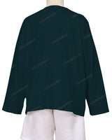 Oversized Drop Shoulder Long Sleeve T-Shirt