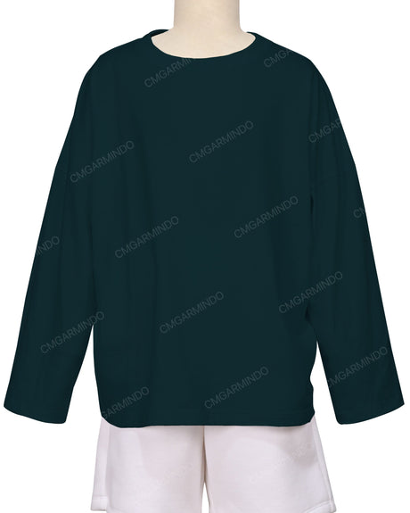 Oversized Drop Shoulder Long Sleeve T-Shirt