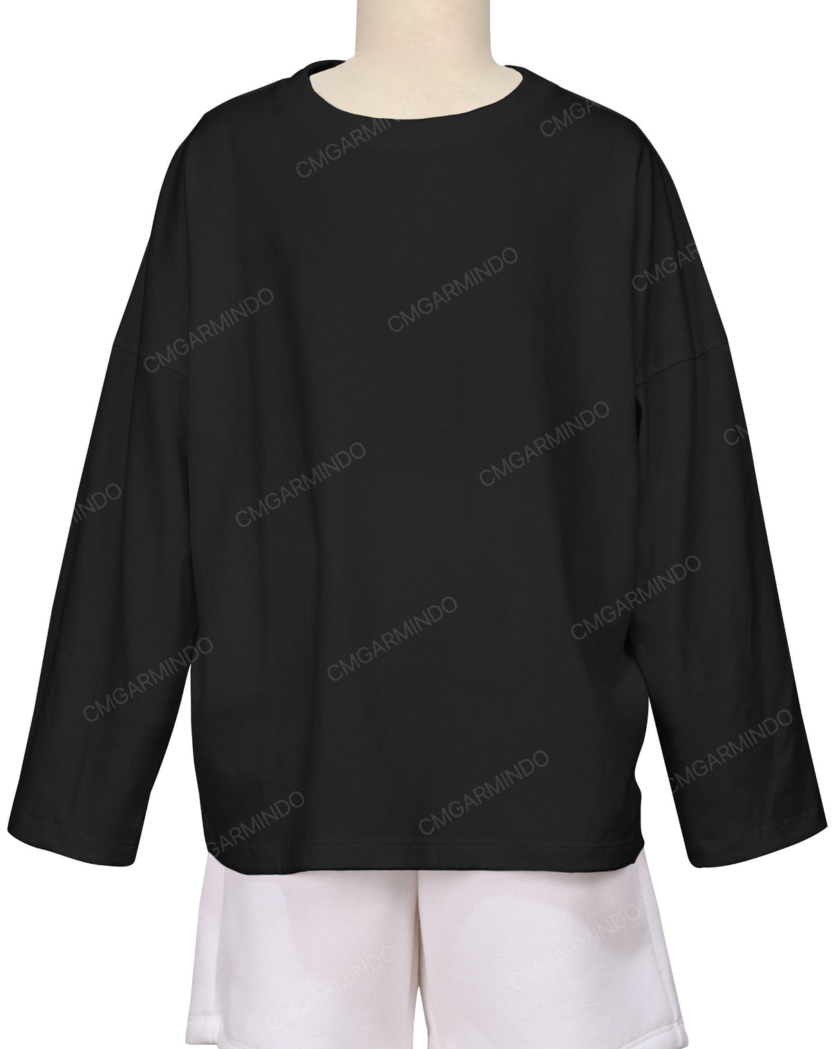 Oversized Drop Shoulder Long Sleeve T-Shirt