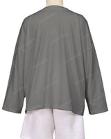 Oversized Drop Shoulder Long Sleeve T-Shirt
