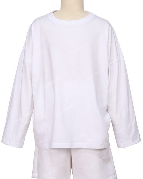 Oversized Drop Shoulder Long Sleeve T-Shirt