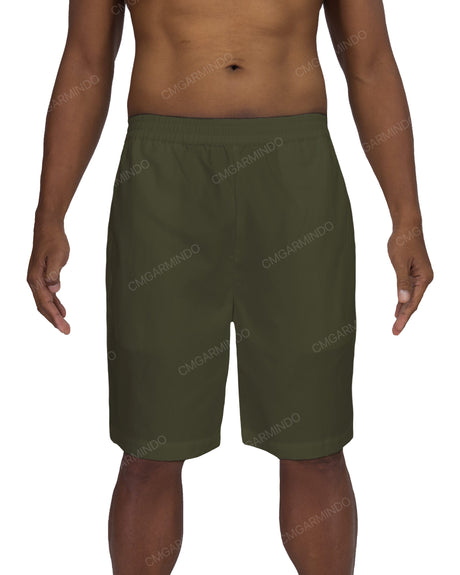 Relaxed Elastic Waist Shorts