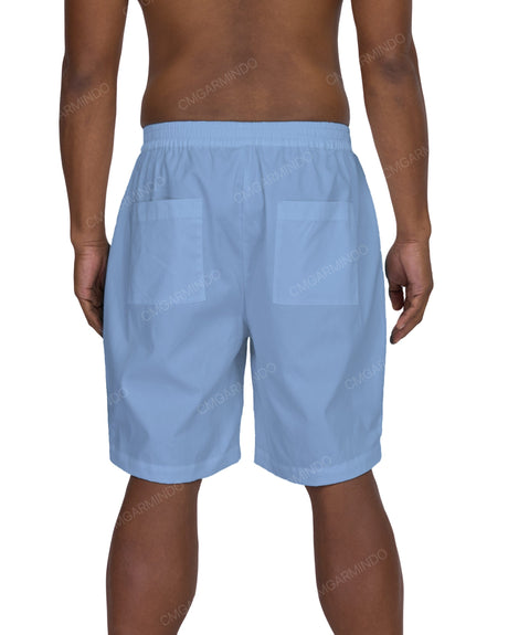 Relaxed Elastic Waist Shorts