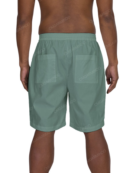 Relaxed Elastic Waist Shorts