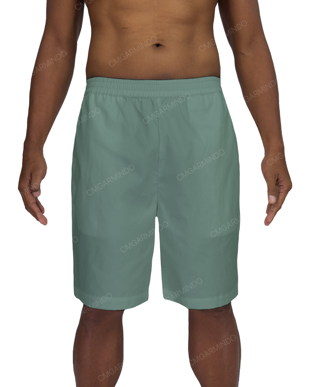 Relaxed Elastic Waist Shorts