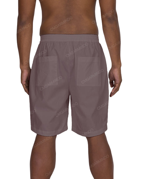 Relaxed Elastic Waist Shorts