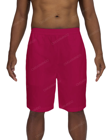 Relaxed Elastic Waist Shorts