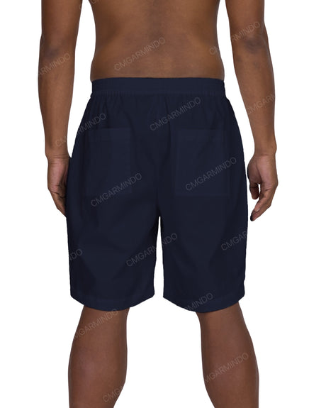 Relaxed Elastic Waist Shorts