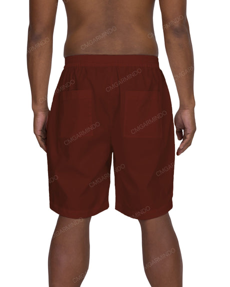 Relaxed Elastic Waist Shorts