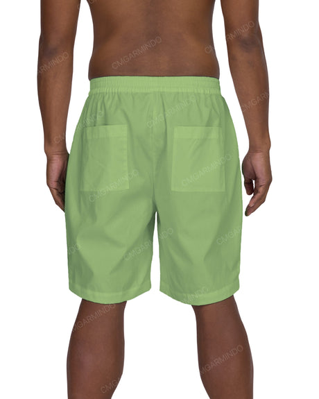 Relaxed Elastic Waist Shorts
