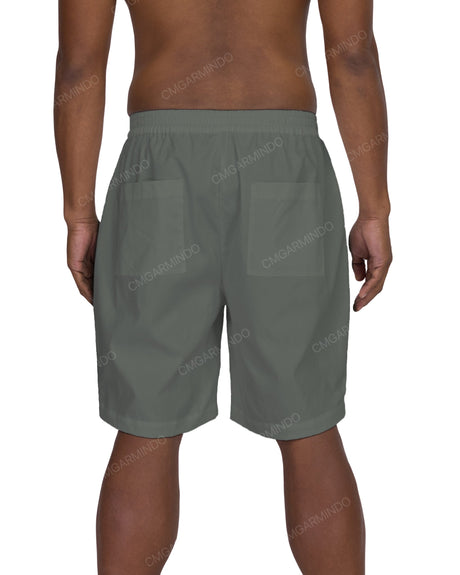Relaxed Elastic Waist Shorts