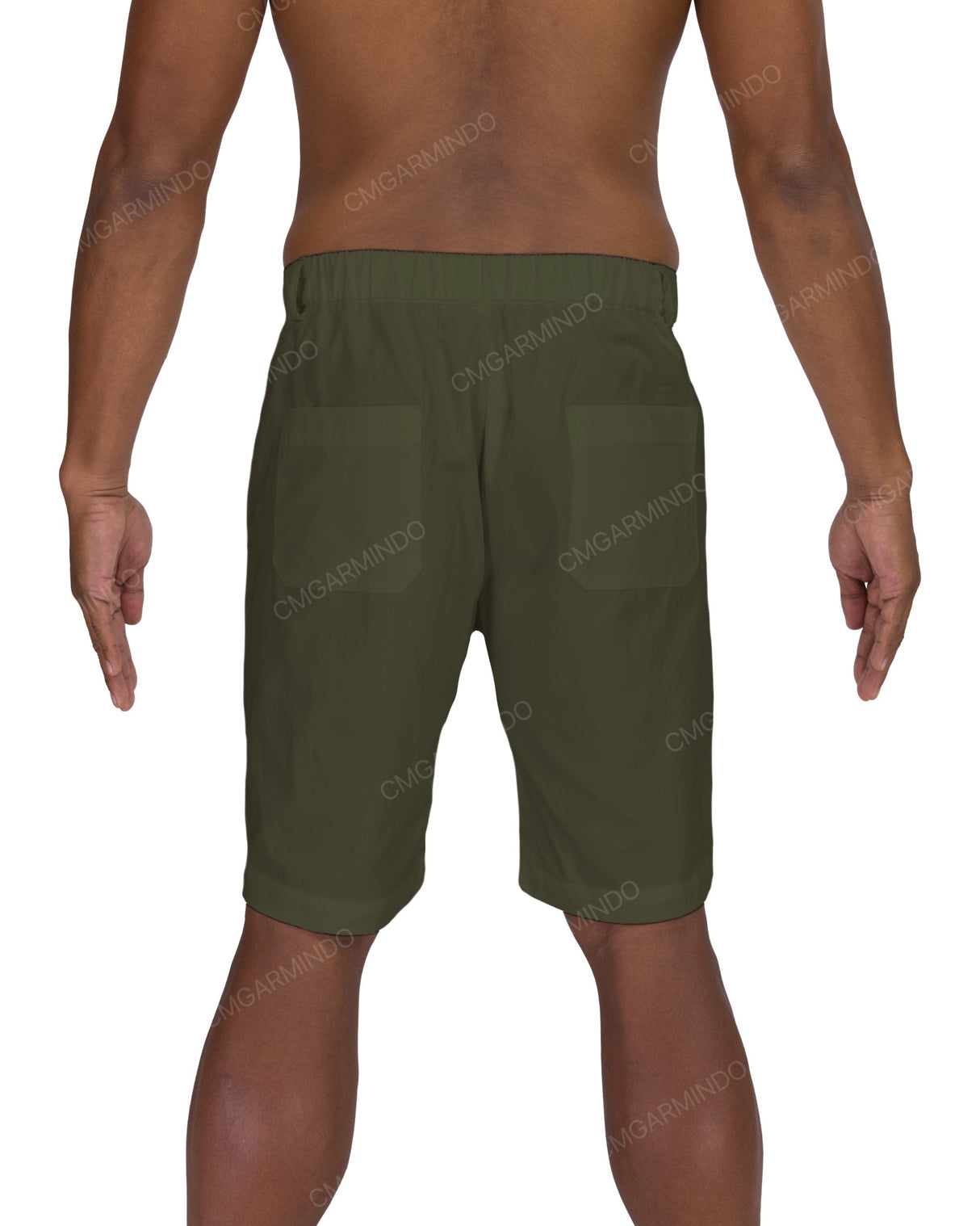 Slim Elastic Back Shorts