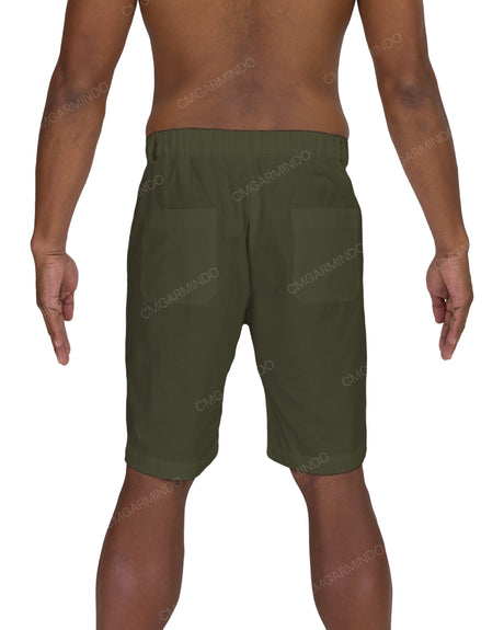 Slim Elastic Back Shorts