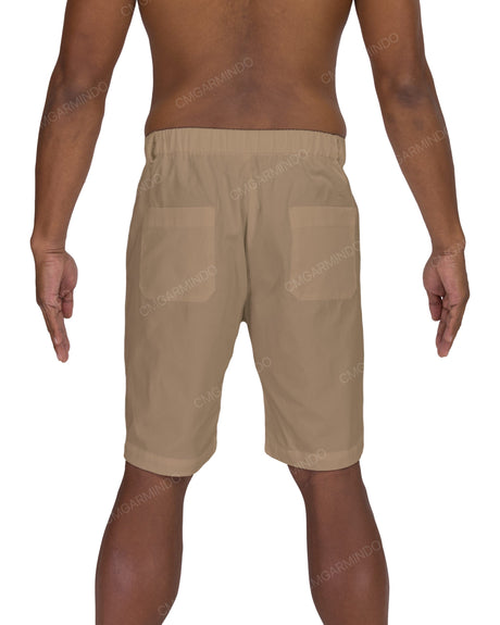 Slim Elastic Back Shorts